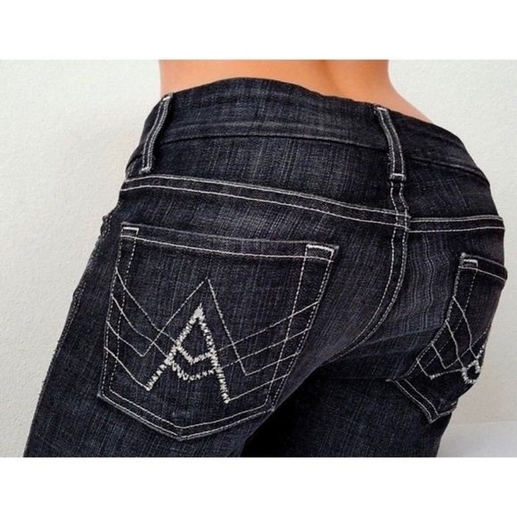 Mankind Rhinestone Pocket Bootcut Jeans 